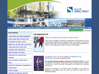 Détails : Ville de Sorel-Tracy - Site web officiel