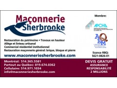 Détails : Maconnerie Sherbrooke