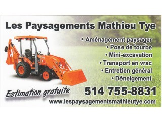 Détails : Les Paysagements Mathieu Tye