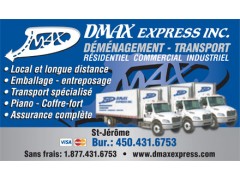 Détails : Dmax Express inc - Déménagements et Entrepôts